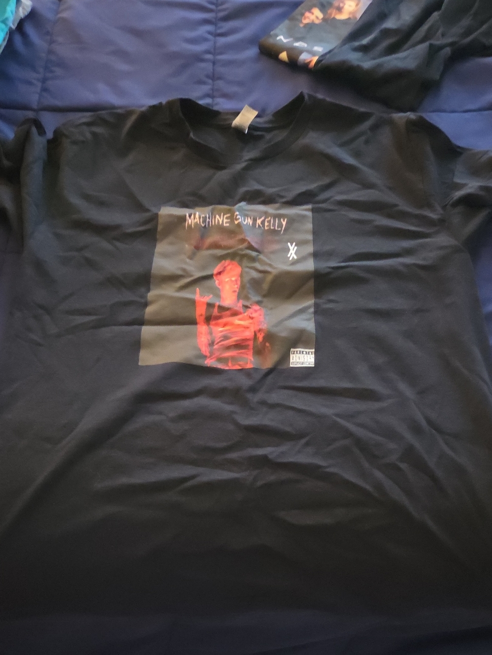 Gildan Black Machine Gun Kelly Graphic Tee with Red Print